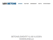 Tablet Screenshot of mh-betoni.fi